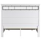Ashley Ashbryn King Storage Bed and Two Nightstands in White and Oak, , large