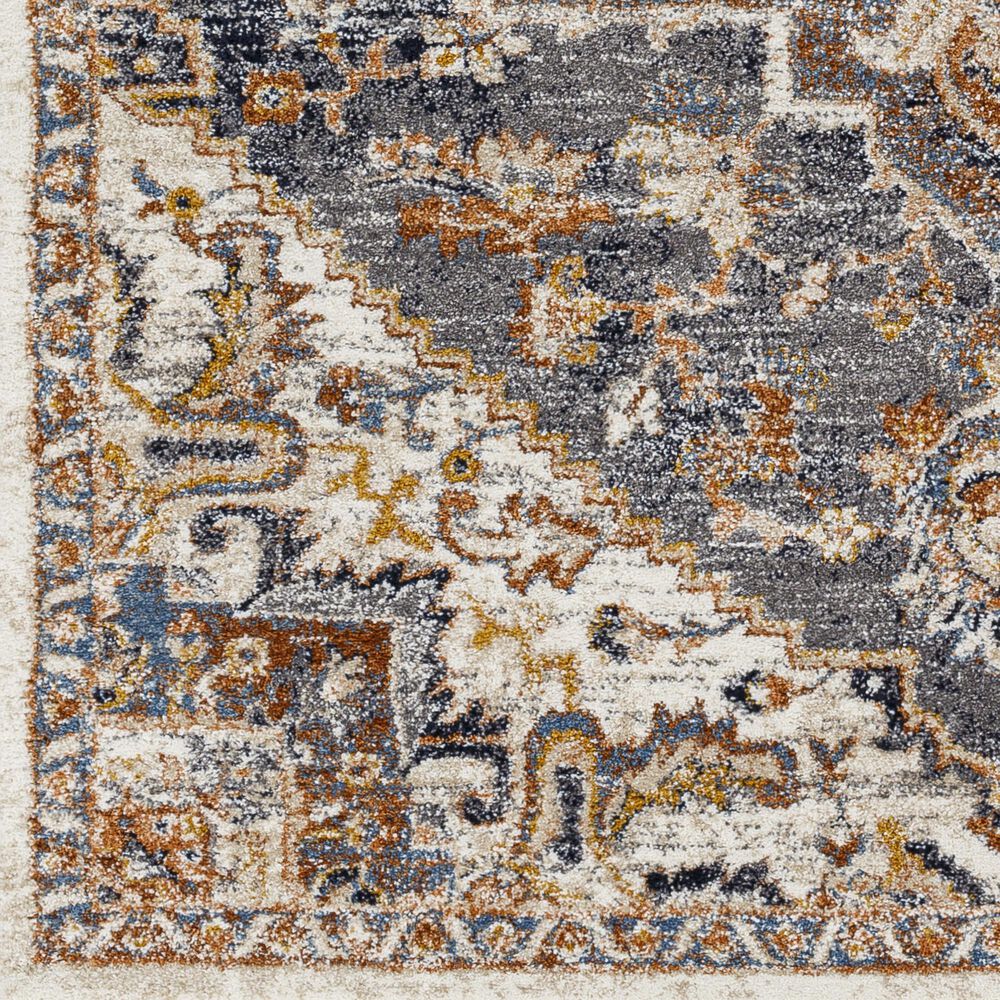 Surya Tuscany 7&#39;10&quot; Square Blue, Gray and Brown Area Rug, , large
