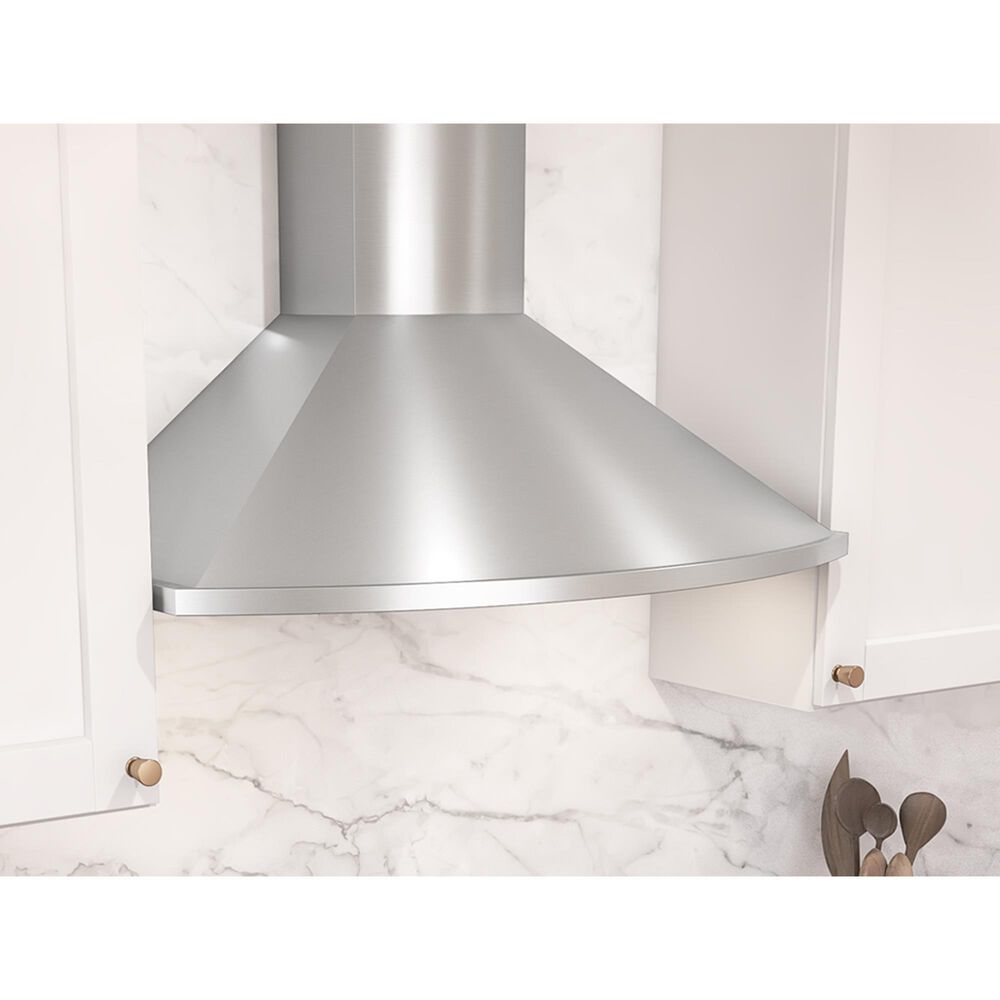 Zephyr Savona 36&quot; Wall Mount Chimney Hood in Stainless Steel, , large