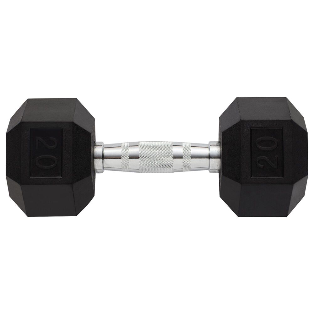 ProForm 20 Lb Rubber Hexagon Dumbbell, , large