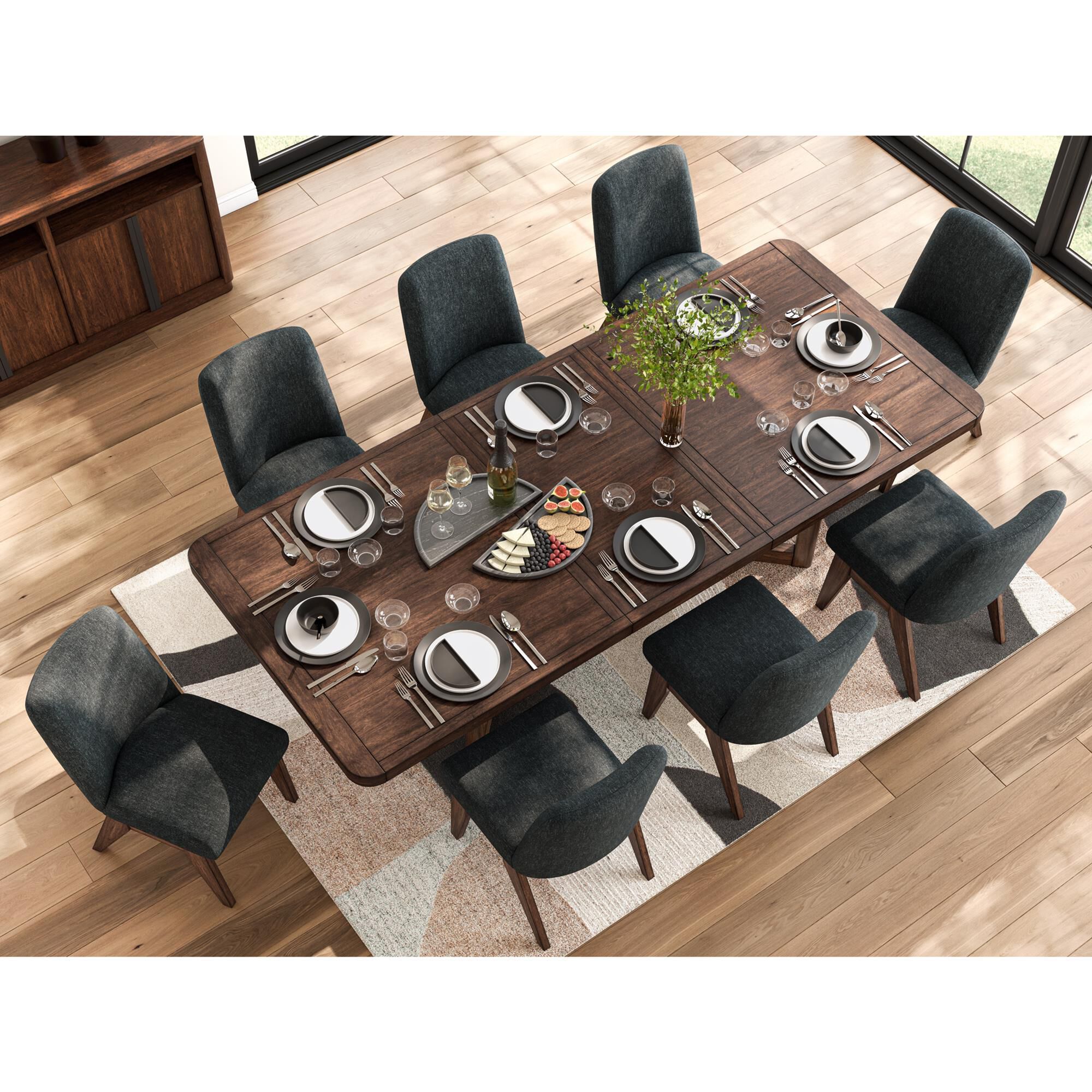 Ashley Dilenno Rectangular Dining Table in Rich Warm Brown - Table