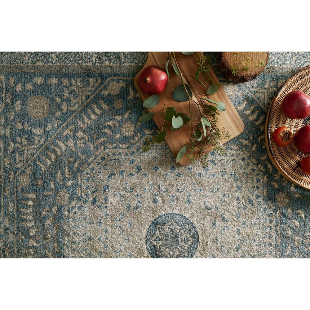 Loloi Century CQ-01 5&#39;3&quot; x 7&#39;6&quot; Blue and Sand Area Rug, , large