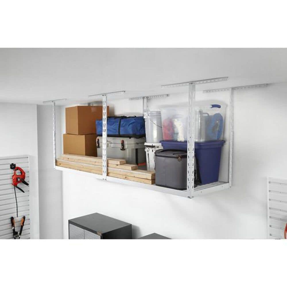 Gladiator 2&#39; x 8&#39; Overhead GearLoft Storage Rack in White, , large