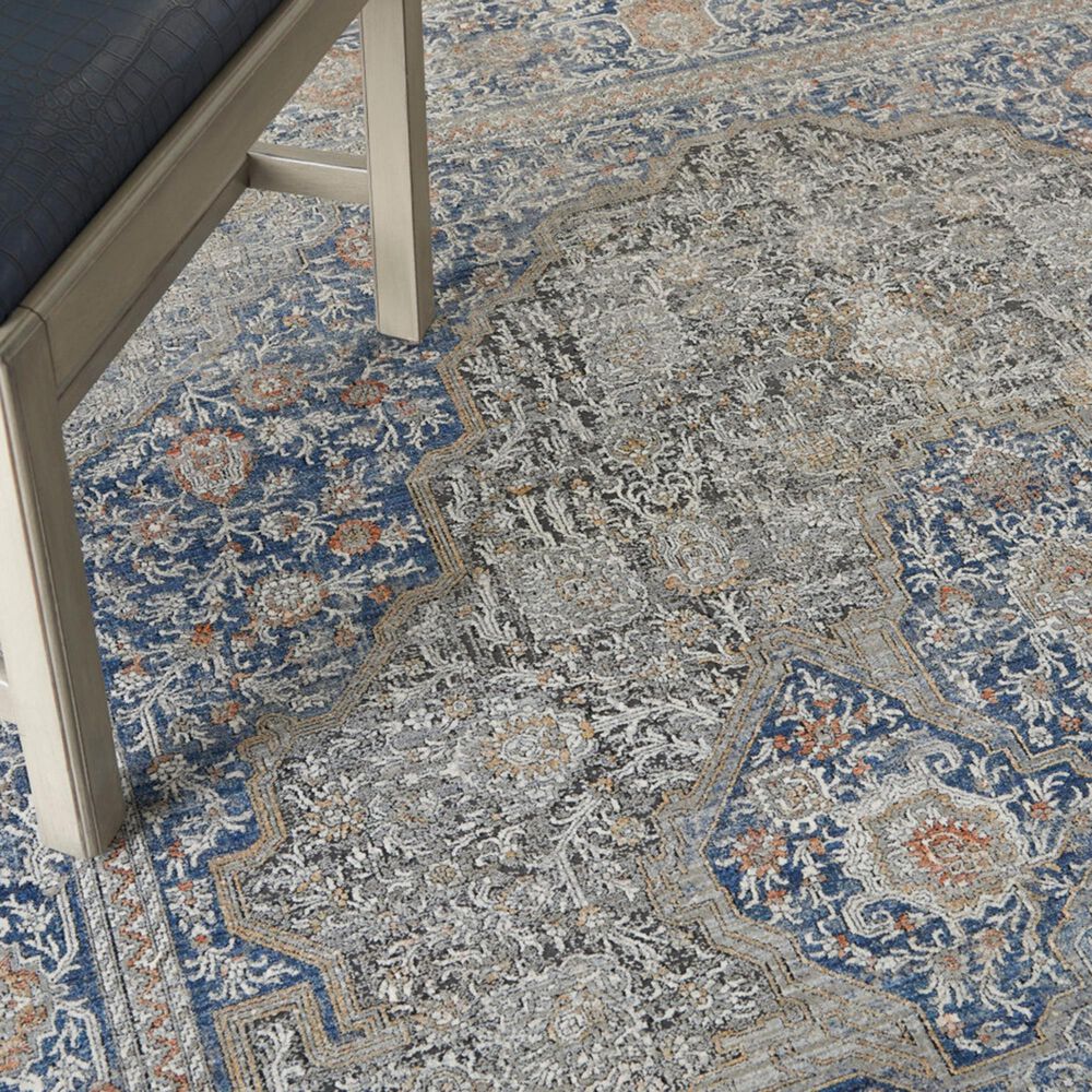 Nourison Starry Nights STN07 5' x 7' Blue Area Rug, , large