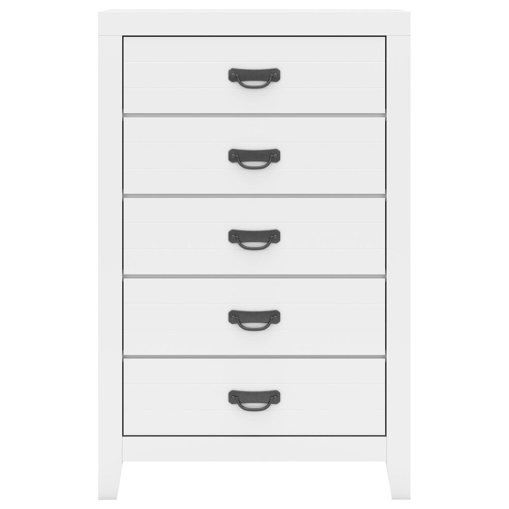 Ashley Binterglen 5-Drawer Chest in White, , large