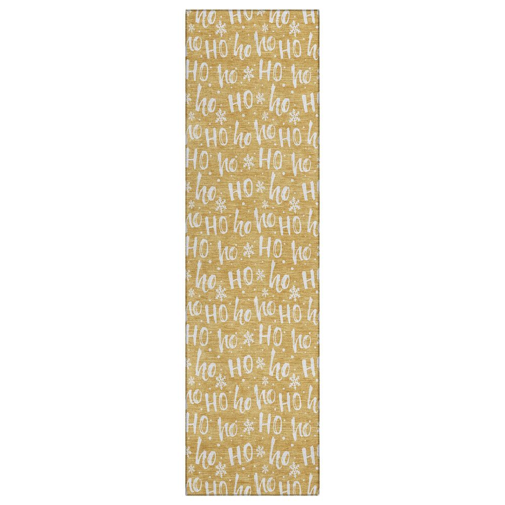 Dalyn Rug Company Wonderland WN22 2"3" x 7"6" Gold Indoor/Outdoor Runner, , large
