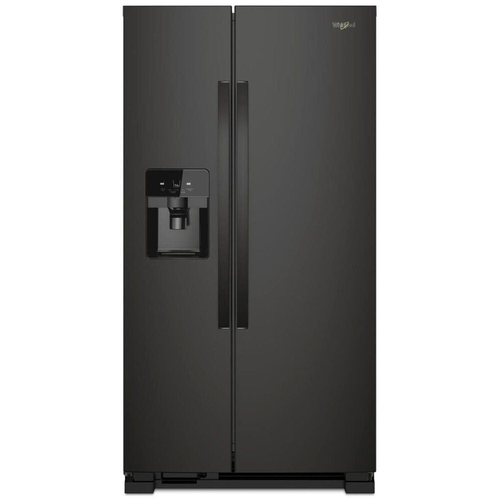 Whirlpool 24.6 Cu. Ft. 36" Wide Side-by-Side Refrigerator in Black, , large