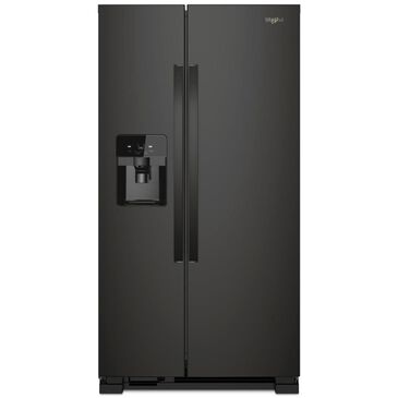 Whirlpool 24.6 Cu. Ft. 36" Wide Side-by-Side Refrigerator in Black, , large