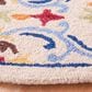 Safavieh Micro-Loop 5" Round Beige and Blue Area Rug, , large