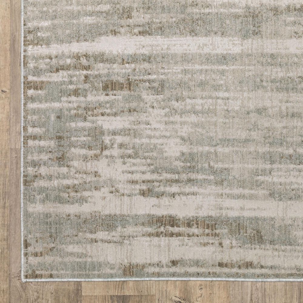 Oriental Weavers Mallory MAL07 Beige and Blue 3&#39;3&quot; x 5&#39; Area Rug, , large