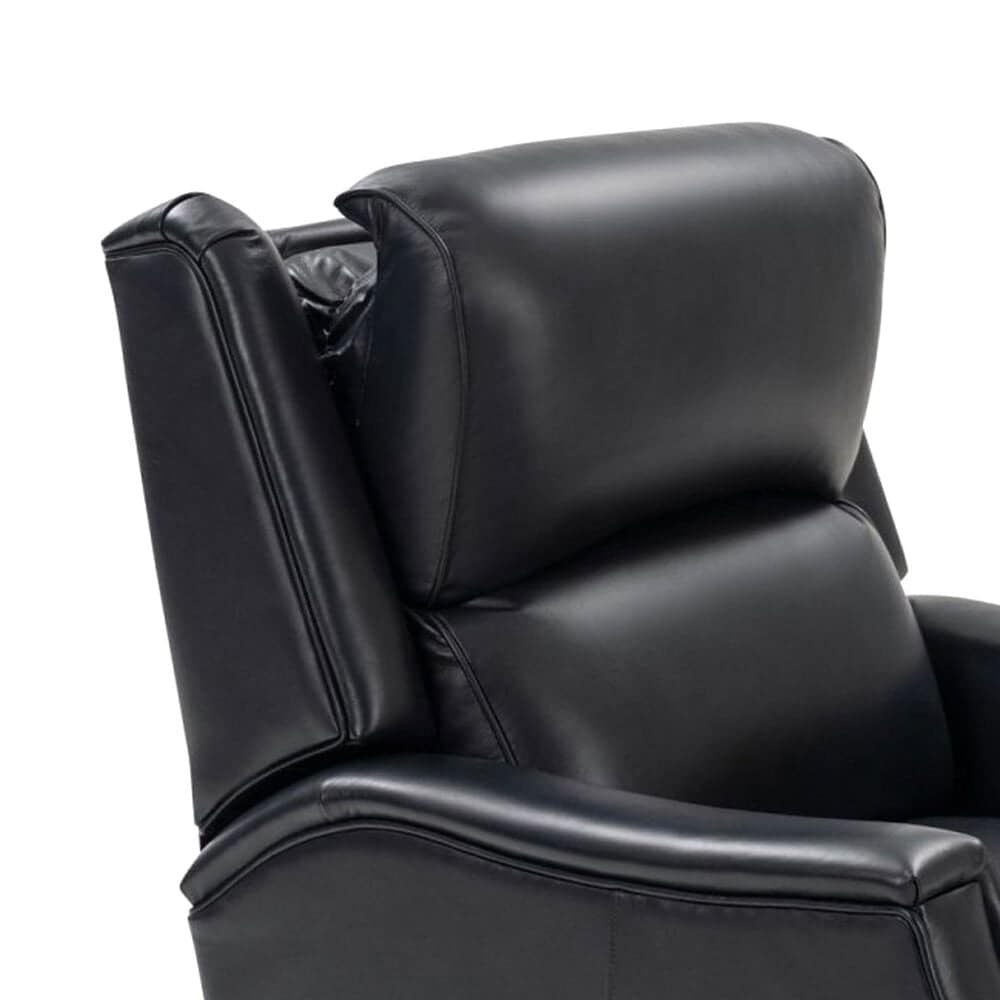 Barcalounger Leather Power Recliner in Shoreham Blue, , large
