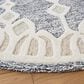 Safavieh Artistry 7" Round Ivory and Black Area Rug, , large