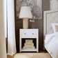 Butler Specialty Company Nora 1-Drawer 21" Nightstand in Textured White, , large