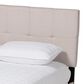 Baxton Studio Netti Queen Storage Bed with Beige Upholstered in Black, , large