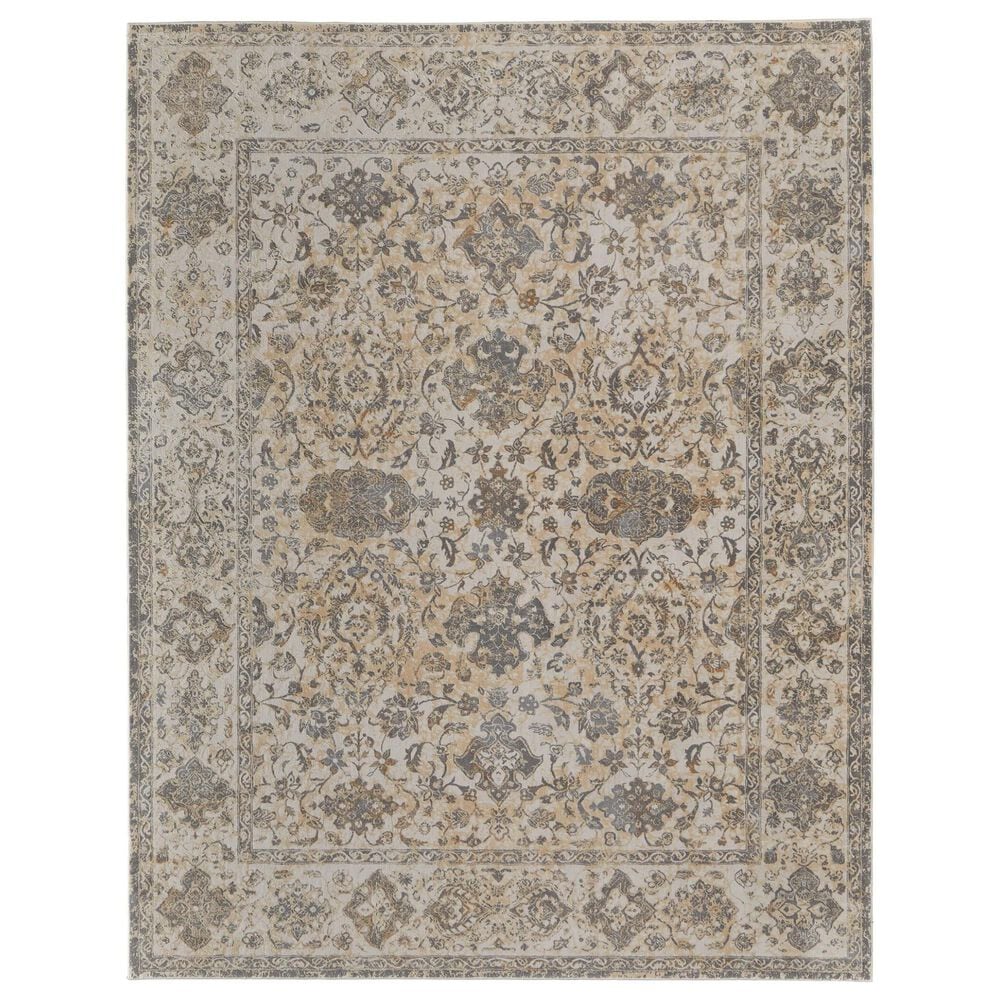 Feizy Celene 39L0F 12" x 15" Beige and Gray Area Rug, , large