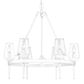 Golden Lighting Regent 6-Light Chandelier in Textured White Plaster, , large