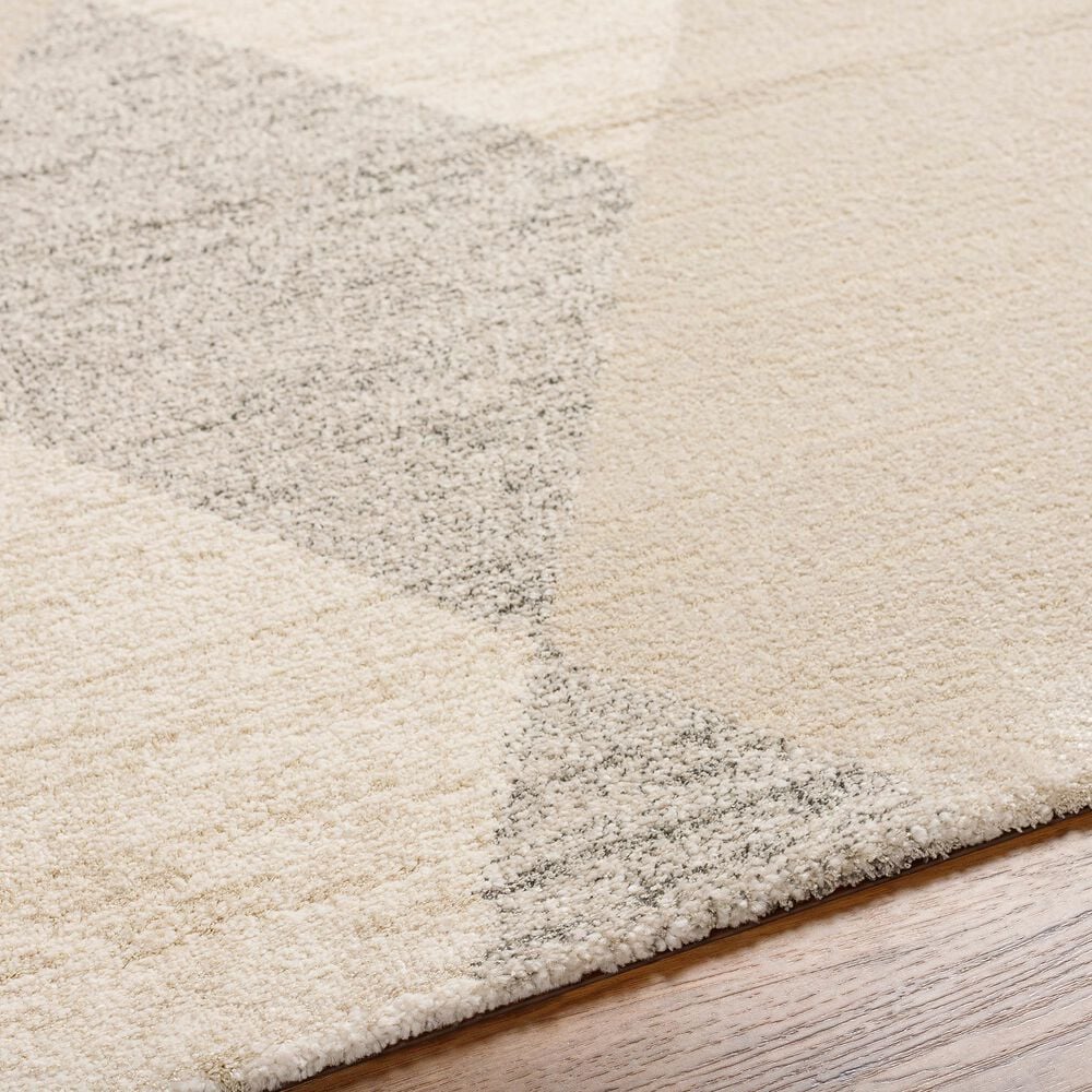 Surya Gavic 4&#39;3&quot; x 5&#39;11&quot; Medium Gray and Light Beige Area Rug, , large