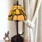 Cal Lighting 13" Tiffany Accent Lamp with Green and Cream Shade in Dark Bronze, , large