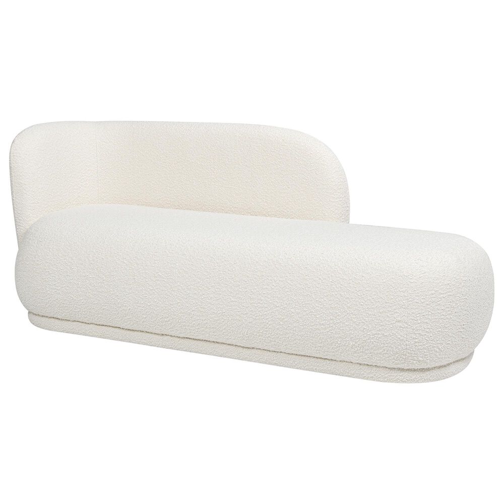 Jennifer Taylor Home Aire Right Arm Facing Chaise Lounge in Ivory White, , large