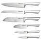 Power A Damashiro 7-Piece Kin Knife Block Set in Stainless Steel, , large