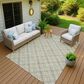Dalyn Rug Company Soft Essentials Plaid Celery 8" x 10" Indoor/Outdoor Area Rug, , large