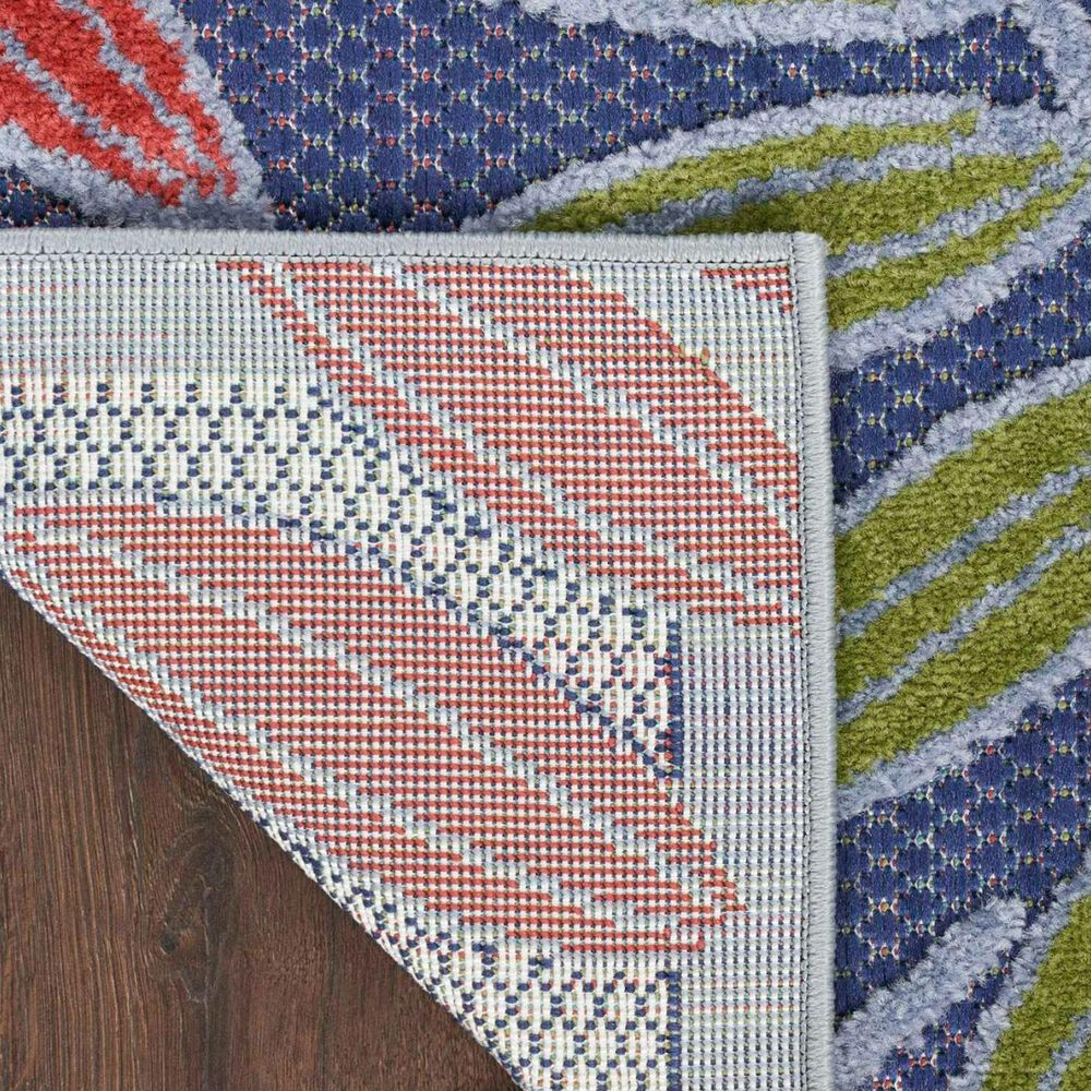 Nourison Aloha ALH18 3&#39;6&quot; x 5&#39;6&quot; Navy and Multicolor Indoor/Outdoor Area Rug, , large