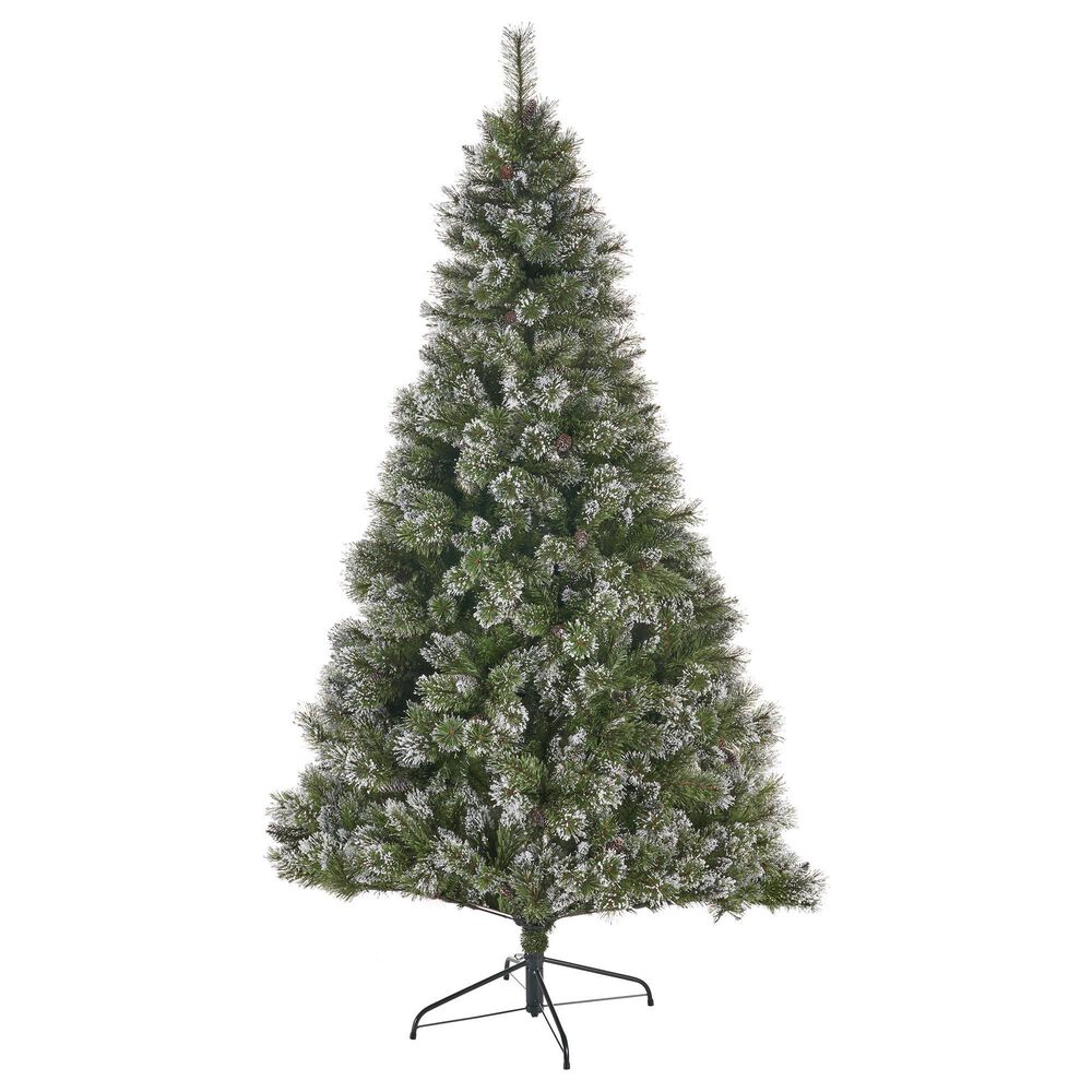 Noble House 7' Cashmere Pine Medium Christmas Tree in Green NFM