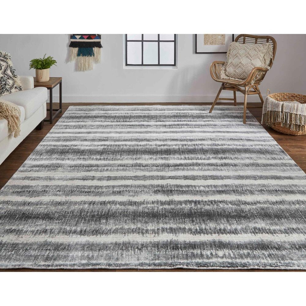 Feizy Mackay 12&#39; x 15&#39; Charcoal Area Rug, , large