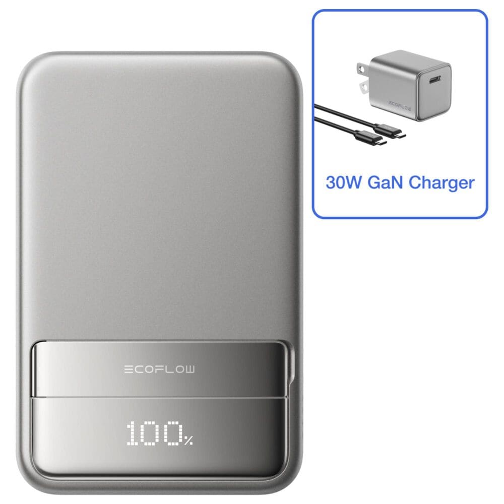 EcoFlow Rapid Magnetic 10000mAh Power Bank in Silver, , large