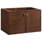 James Martin Vanities Amberly 36" Single Bathroom Vanity in Mid-Century Walnut with Single Hole 3 cm White Zeus Quartz Top and Rectangular Sink, , large