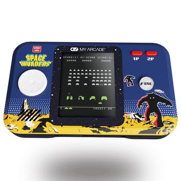 My Arcade Space Invaders Pocket Player Pro Controller in Black and Blue, , large