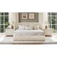 Jennifer Taylor Home Archie Puffy Grounded King Upholstered Platform Bed in Oatmeal Light Beige, , large