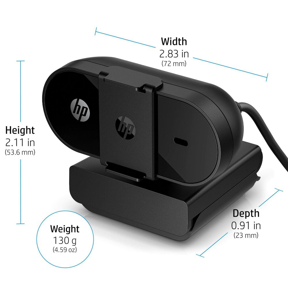 HP 320 FHD Webcam in Black, , large