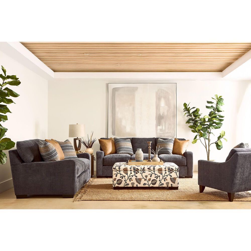 Michael Nicholas Designs Finley Stationary Sofa in Dwaney Midnight, , large