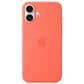 Apple Silicone Case with MagSafe for iPhone 16 Plus in Tangerine, , large