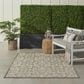 Nourison Aloha Damask 3"6" x 5"6" Natural Indoor/Outdoor Area Rug, , large