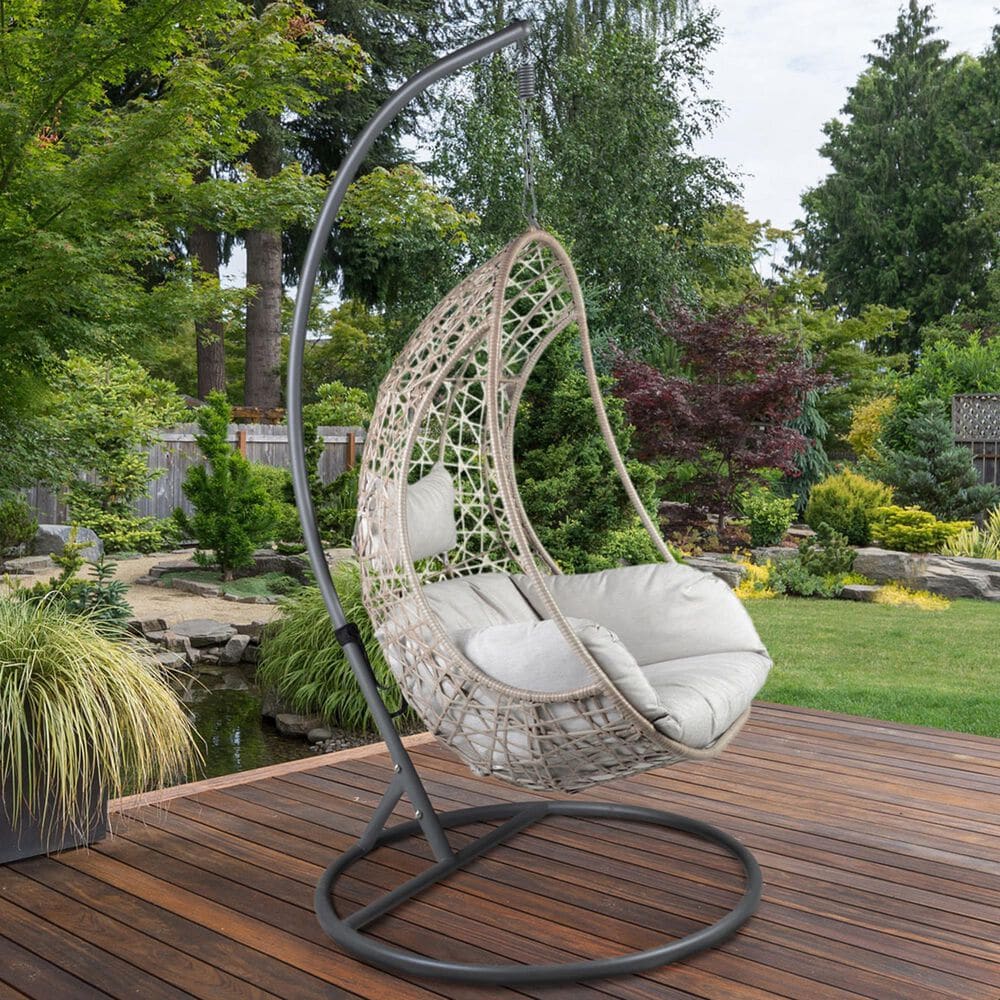 Crystal City Cayden Basket Chair in Charcoal, , large