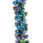 The Gerson Company 6" Pre-Lit Artificial Fiber Optic Garland with Color Changing LED Lights in Green, , large