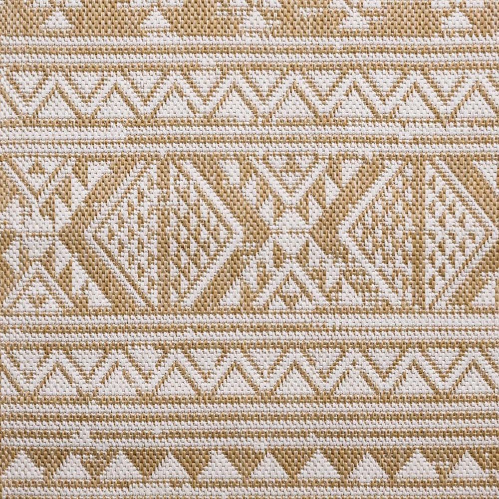 Loloi Easton Ivory and Wheat 4&#39; x 6&#39; Indoor/Outdoor Area Rug, , large