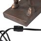 Creative Coop Serengeti Giraffe Table Lamp in Distressed Bronze, , large
