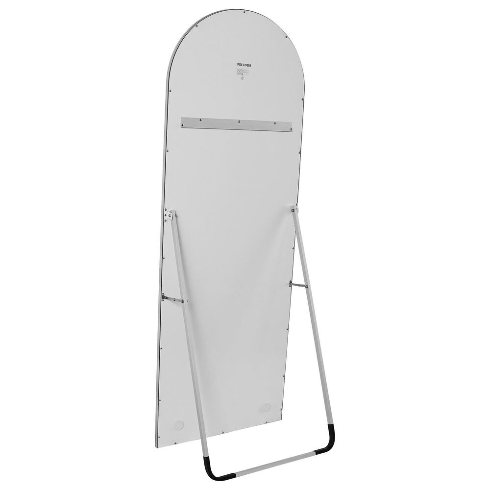 Impressions Vanity Stage Lite Arch Full Length Vanity Mirror in Silver, , large