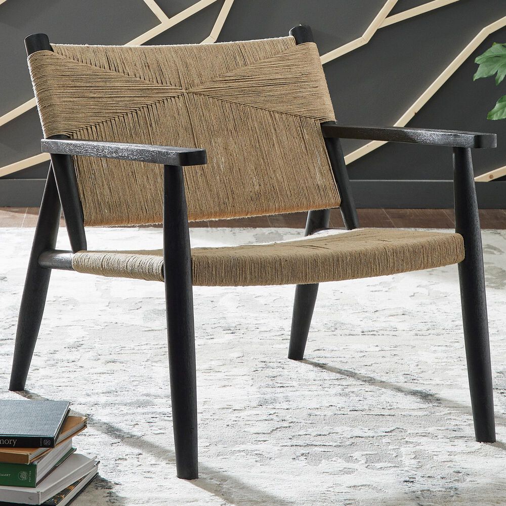 Ashley Halfmore Accent Chair in Natural and Black, , large