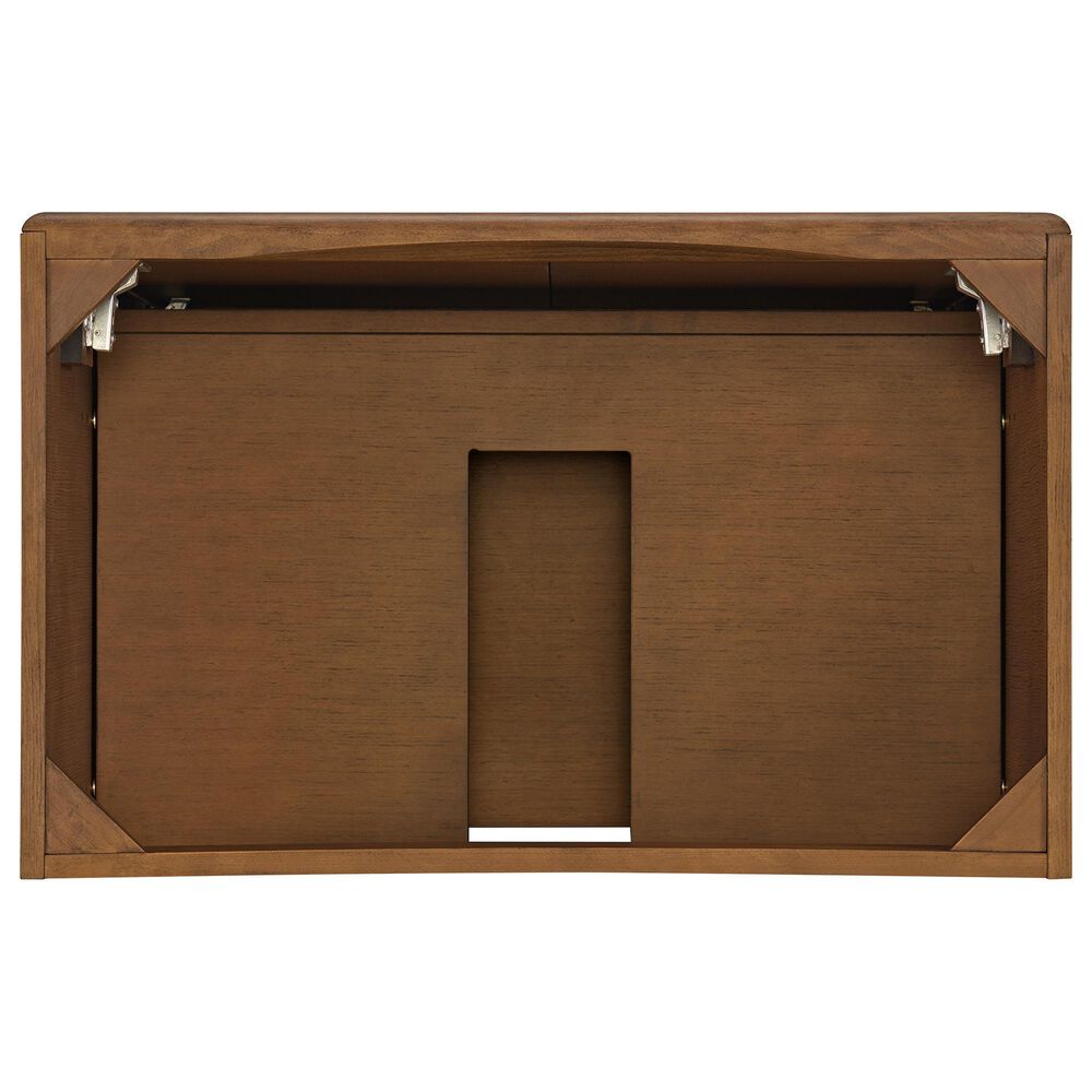 37B Mertola 30" Single Bathroom Vanity Cabinet in Dark Maplewood with White Composite Stone Top and Backsplash, , large