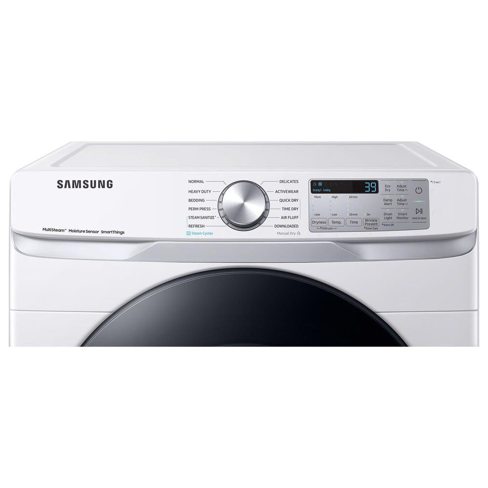 Samsung 7.5 Cu. Ft. Capacity Electric Dryer with Steam in White, , large