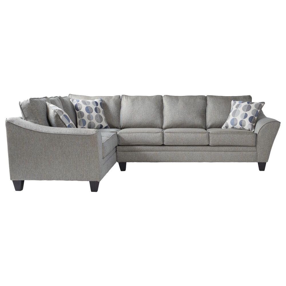Hughes Furniture 2-Piece Stationary L-Shaped Sectional in Serenade Fossil Tan, , large
