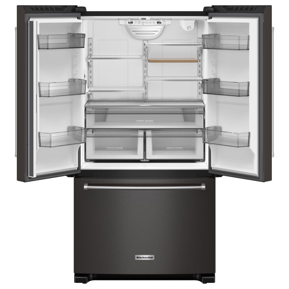KitchenAid 20 Cu. Ft. French Door Refrigerator in Black Stainless Steel, , large