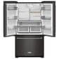 KitchenAid 20 Cu. Ft. French Door Refrigerator in Black Stainless Steel, , large