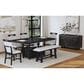 Mayberry Hill Transcend 6-Piece Rectangular Counter Height Dining Set in Charcoal, , large