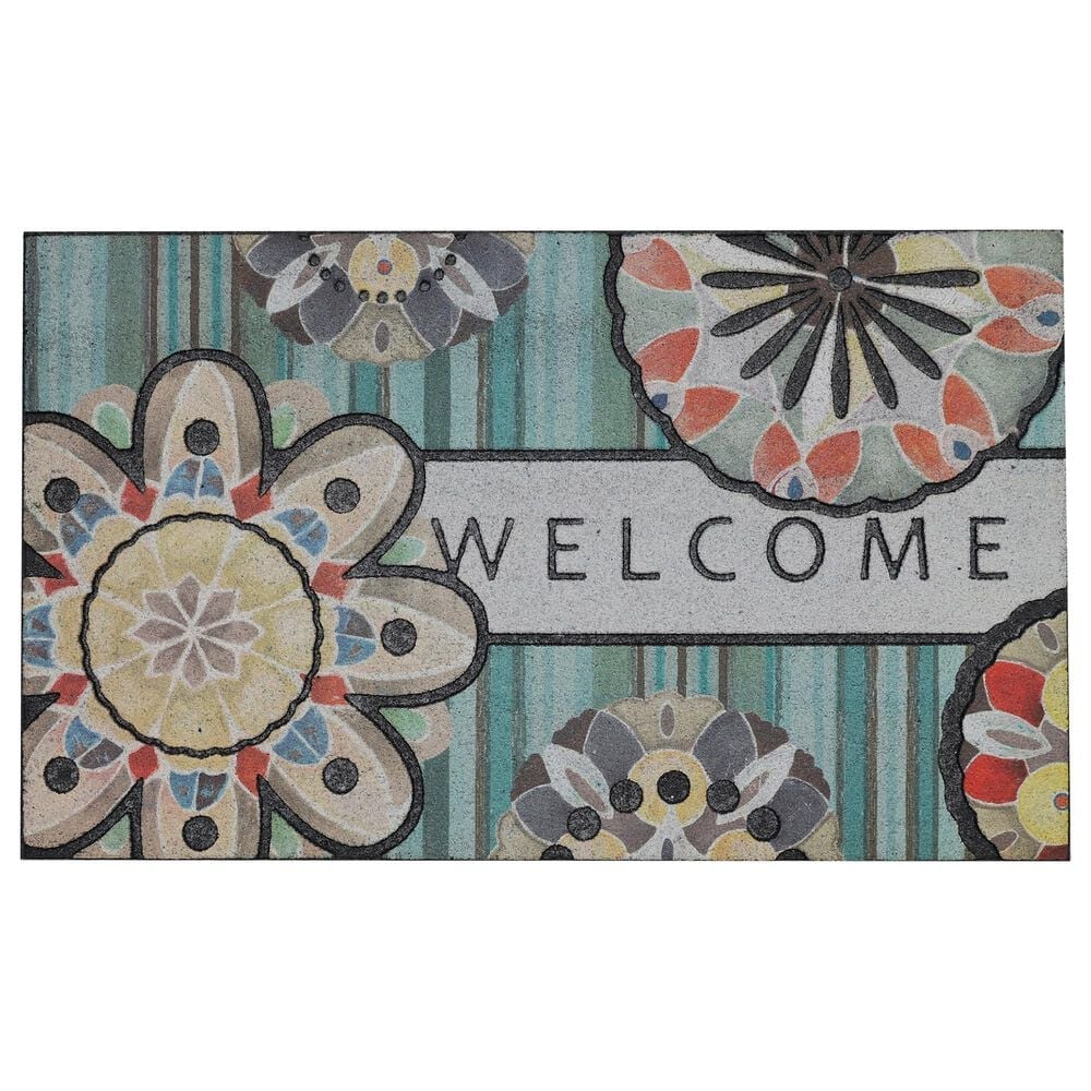 Mohawk Doorscapes 1"6" x 2"6" Blue Door Mat, , large
