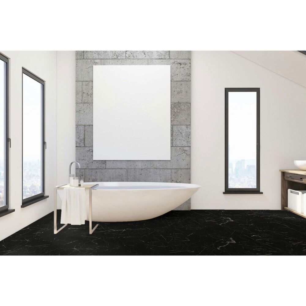 Fuzion SmartDrop Raven Marble 12" x 24" Luxury Vinyl Tile, , large